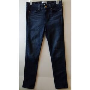 Paige Hoxton Skinny Jeans Women's Blue‎ Size 27 Soft Whiskering Rayon Blend